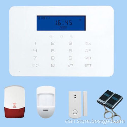 Wireless GSM Alarms with 850/900/1800/1900MHz, Supports 124 Wireless Accessories